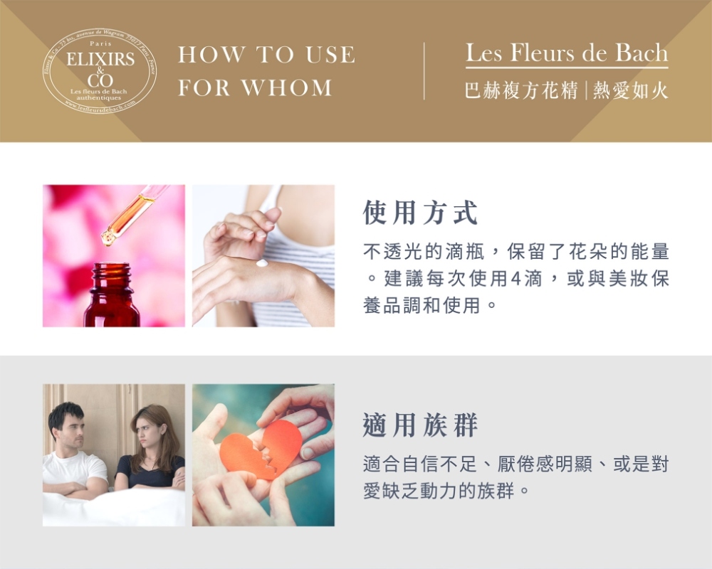 【巴赫花精】熱愛如火複方花精